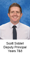 Scott Siddell Deputy Principal Years 7 and 8