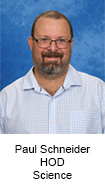 Paul Schneider HOD Science